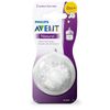 BICO MAMADEIRA AVENT PÉTALA Nº 1 - 0m + - 2 UNID. EM SILICONE 0% BPA - PHILIPS AVENT