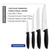 JOGO FACAS TRAMONTINA KIT CONJUNTO FACA COZINHA CHURRASCO 4PÇ