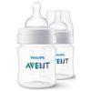 KIT 2 MAMADEIRAS AVENT CLÁSSICA ANTI-CÓLICA 125ml - 0% BPA - TRANSP. - PHILIPS AVENT