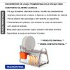 ESCORREDOR DE LOUÇA TRAMONTINA CICLO EM AÇO INOX COM PORTA TALHERES LARANJA