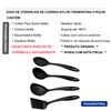 JOGO KIT UTENSILIOS COZINHA COLHER CONCHA TRAMONTINA 4 PÇS