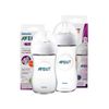 KIT AVENT 2 MAMADEIRAS PETALA ANTICOLICA 260ml e 330ml TRANSP.