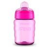 COPO TRANSIÇÃO EASY SIP C/ BICO SILICONE 260ml - 0% BPA - 9m+ - MENINA - PHILIPS AVENT