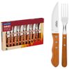 JOGO FACAS TRAMONTINA KIT CONJUNTO COZINHA CHURRASCO 12 PÇS