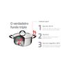 PANELA AÇO INOX C/CABO DUO SILICONE