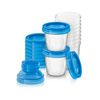 KIT COM 10 POTES PARA ARMAZENAMENTO DE LEITE MATERNO 180ML - PHILIPS AVENT