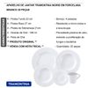 APARELHO DE JANTAR 20 PEÇAS PORCELANA BRANCO JOGO TRAMONTINA