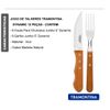 JOGO FACAS TRAMONTINA KIT CONJUNTO COZINHA CHURRASCO 12 PÇS