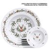 JOGO 6 PRATOS RASO E 6 SOBREMESA PORCELANA NATAL TRAMONTINA
