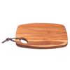 TÁBUA RETANGULAR COM FURO TRAMONITNA ORGANIC EM TECA 30 CM