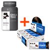 KIT POWER PROTEIN BAR BARRA DE PROTEINA CX 8UN 90G + 1 CREATINA 120 CAPS MAX TITANIUM