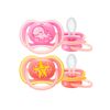 KIT 2 CHUPETAS AVENT MENINA ULTRA AIR DECORADA 6-18 MESES - PHILIPS AVENT