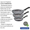 FRIGIDEIRAS ANTIADERENTE TRAMONTINA JOGO COM 3 PEÇAS