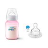 KIT 1 MAMADEIRA CLASSICA ANTICOLICA 260ml ROSA + 1 BICO Nº 3 - PHILIPS AVENT