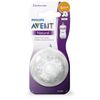 BICO MAMADEIRA AVENT PÉTALA Nº 4 - 6m + - 2 UNID. EM SILICONE 0% BPA - PHILIPS AVENT