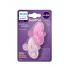 CHUPETAS AVENT 4 A 6 MESES SILICONE MENINA SOOTHIE KIT 2UN