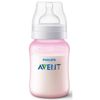 MAMADEIRA AVENT CLÁSSICA ANTI-CÓLICA 260ml - 0% BPA - ROSA. - PHILIPS AVENT