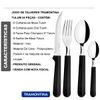 FAQUEIRO TRAMONTINA 24 PEÇA JOGO CONJUNTO TALHER GARFO FACA