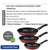 FRIGIDEIRAS ANTIADERENTE TRAMONTINA JOGO COM 3 PEÇAS