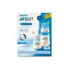 KIT 2 MAMADEIRAS CLASSICA ANTICOLICA 125/260ml TRANSP.+ 1 BICO Nº 4 - PHILIPS AVENT