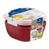 JOGO DE POTES TRAMONTINA MIXCOLOR EM POLIPROPILENO VERMELHO COM TAMPA TRANSPARENTE 2L 2PEÇAS