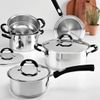 PANELA AÇO INOX C/CABO DUO SILICONE
