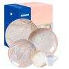APARELHO DE JANTAR 20 PEÇAS PORCELANA DECORADO JOGO TRAMONTINA