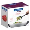 PANELA ELÉTRICA TRAMONTINA BY BREVILLE WOK CHEF EM ALUMÍNIO FUNDIDO COM TAMPA DE VIDRO 6L 127V
