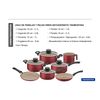 CONJUNTO PANELA ANTIADERENTE TRAMONTINA JOGO KIT 7P C/ TAMPA