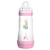 MAMADEIRA MAM 320ml EASY START - FIRST BOTTLE - ANTI-CÓLICA  AUTO ESTERILIZAVEL - ROSA - MAM