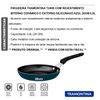 FRIGIDEIRA TRAMONTINA TUNIS COM RESVETIMENTO INTERNO CERÂMICO E EXTERNO SILICONADO EM AZUL 24CM 1,6L