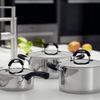 CAÇAROLA FUNDA AÇO INOX DUO SILICONE