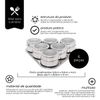 JOGO 6 PORTA CONDIMENTOS INOX COM SUPORTE TRIANGULAR PRATA MIMO STYLE