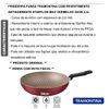 FRIGIDEIRA FUNDA TRAMONTINA EM ALUMINÍO COM REVESTIMENTO EM ANTIADERENTE STARFLON MAX VERMELHO 24CM 2,2L