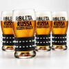 Kit 4 Copos Roleta Russa C/ Pulseira 320ml Cor 4 Copos C/ Pulseira Preta