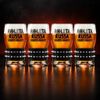 Kit 4 Copos Roleta Russa C/ Pulseira 320ml Cor 4 Copos C/ Pulseira Preta