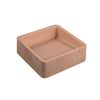 CUBA DE APOIO QUADRADA ETRUSCO CIMENTICIA 40CM - TERRACOTA