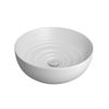 Cuba Redonda de Apoio 40cm Branco Fosco Gota
