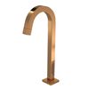 Torneira De Mesa Bica Alta Para Lavatório Tube Red Gold