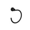Porta Toalha Argola Slim Black Matte