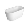 BANHEIRA DE PISO OVAL 150CM BRANCO FOSCO 