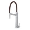 Misturador Monocomando de Mesa com Filtro para Cozinha Twin Colore Cromado e Marrom