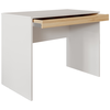 Mesa de Escritório com Gaveta 110x50cm - Linha Beta (Branco - Madeiro)