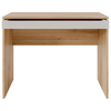 Mesa de Escritório com Gaveta 110x50cm - Linha Beta (Madeiro - Branco)