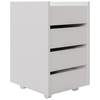 Gaveteiro Volante com 4 Gavetas 40x45cm - Linha Beta (Branco)