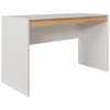 Mesa de Escritório com Gaveta 110x50cm - Linha Beta (Branco - Madeiro)