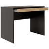 Mesa de Escritório com Gaveta 110x50cm - Linha Beta (Preta - Madeiro)