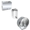 Kit Dispenser Papel Toalha Interfolha + Saboneteira + Porta Rolão Inox 304 Proflux 51.550