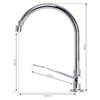 Torneira Clínica Alavanca Mesa Bica Móvel Proflux Extra Longa- 21.019