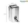 Dispenser Papel Toalha C/ Chave + Papeleira Cai Cai + Saboneteira 500ml Inox 304 Proflux 51.225